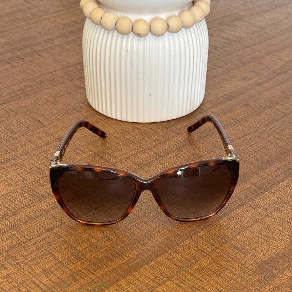 Chloe Cat Eye Sun Style Brown Tortoise Sunglasses Women's Accessories